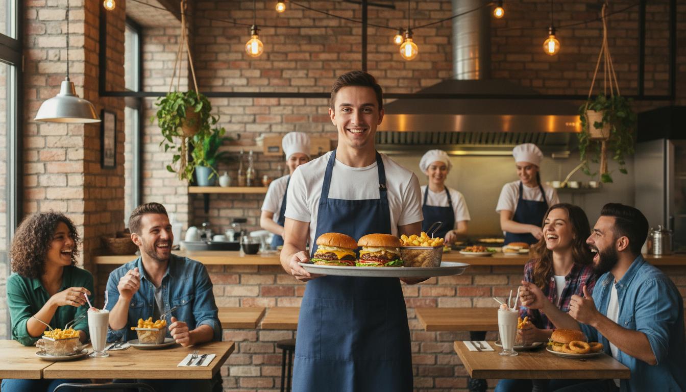 Få arbejde som ufaglært tjener på restaurant